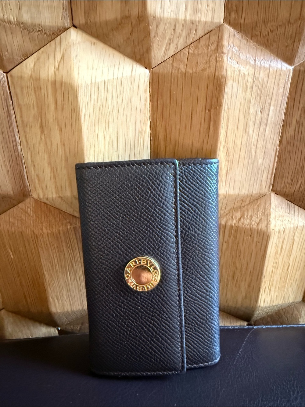Bulgari Brown Leather 6 Key Holder